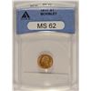 Image 1 : 1917 MCKINLEY MEMORIAL GOLD DOLLAR, ANACS MS-62