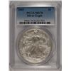 Image 1 : 2003 AMERICAN SILVER EAGLE, PCGS MS-70! PERFECT!