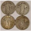 Image 1 : (4) 1930 STANDING LIBERTY QUARTERS