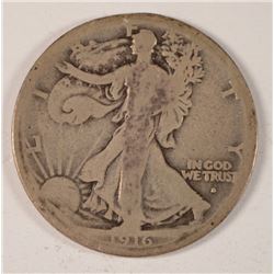 1916-S WALKING LIBERTY HALF DOLLAR GOOD