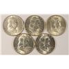 Image 1 : (5) 1948-D FRANKLIN HALF DOLLARS CH BU