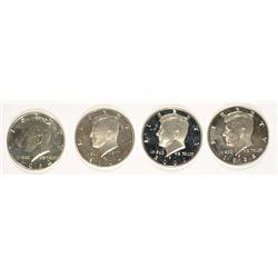(4) SILVER PROOF KENNEDY HALF DOLLARS (1964, 1998, 2002, 2004)