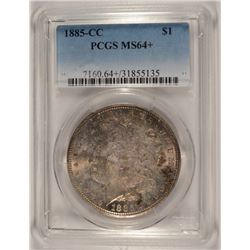 1885-CC MORGAN DOLLAR PCGS MS-64+