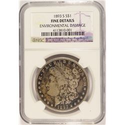 1893-S MORGAN DOLLAR NGC FINE DETAILS (RARE)
