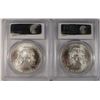 Image 2 : 2002 & 2003 AMERICAN SILVER EAGLES, PCGS MS-69