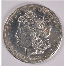 1878-CC MORGAN SILVER DOLLAR, CHOICE BU