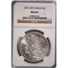 Image 1 : 1878 7/8 TF STRONG MORGAN SILVER DOLLAR, NGC MS-64+  BLAST WHITE  LOOKS 65