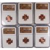 Image 1 : ( 6 ) NGC GRADED 2009 & 2009-D LINCOLN CENTS