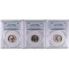 Image 1 : ( 3 ) 1939 REVERSE OF 1940 JEFFERSON NICKELS, PCGS MS-65