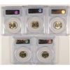 Image 2 : LOT OF ( 5 ) 1944-P SILVER JEFFERSON NICKELS, PCGS MS-65