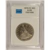 Image 1 : 1876-CC SEATED LIBERTY HALF DOLLAR, CCGS AU-58  HIGH DEMAND "CC"  COIN!