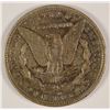 Image 2 : 1890-CC MORGAN SILVER DOLLAR, XF+  WITH COLORFUL TONING