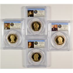 SET OF 2010 PROOF PRESIDENTAL DOLLARS PCGS PR-70'S DCAM