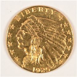 1925-D $2.5 GOLD INDIAN XF