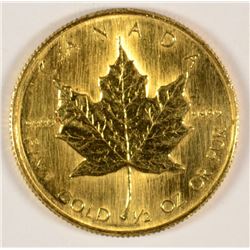 1986 1/2 OZT GOLD CANADA MAPLE LEAF