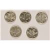 Image 1 : (5) CH BU MERCURY DIMES