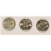 Image 1 : (3) CH BU MERCURY DIMES (1937, 1939, 1940-S)