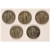 Image 1 : (5) STANDING LIBERTY QUARTERS (1924-S, 1925, 1926, 1926-D, 1926-S)