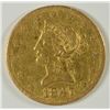 Image 1 : 1847 $10 GOLD LIBERTY VF