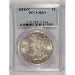 1884-CC MORGAN DOLLAR PCGS MS-64
