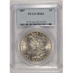 1887 MORGAN DOLLAR PCGS MS-63