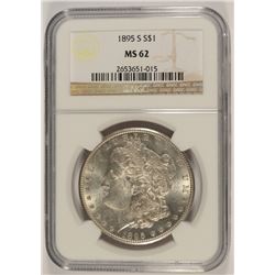 1895-S MORGAN DOLLAR NGC MS-62