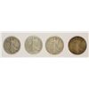 Image 1 : (4) WALKING LIBERTY HALF DOLLARS (1916, 1917, 1917-D OBV, 1917-D REV)