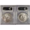 Image 2 : 2004 & 2005 AMERICAN SILVER EAGLES, PCGS MS-69