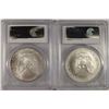 Image 2 : 2005 & 2006 AMERICAN SILVER EAGLES, PCGS MS-69