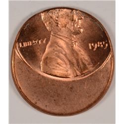 1985 LINCOLN CENT ERROR OFF CENTER STRIKE