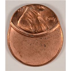 1987 LINCOLN CENT ERROR OFF CENTER STRIKE