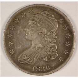 1836 BUST HALF XF