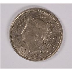 1865 3-CENT NICKEL, MS-63