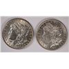 Image 1 : ( 2 ) BU MORGAN SILVER DOLLARS, 1881 & 1886