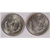 Image 2 : ( 2 ) BU MORGAN SILVER DOLLARS, 1881 & 1886
