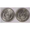 Image 2 : ( 2 ) BU MORGAN SILVER DOLLARS, 1883-O & 1884