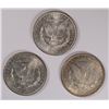 Image 2 : ( 3 ) BU MORGAN SILVER DOLLARS: 1885-O, 1887-O &  1880
