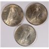 Image 2 : ( 3 ) BU PEACE SILVER DOLLARS: 1923, 1924 & 1926