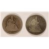 Image 1 : 1858 & 1876 SEATED HALF DOLLAR'S
