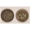 Image 2 : 1858 & 1876 SEATED HALF DOLLAR'S