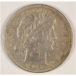1908-S BARBER HALF DOLLAR F/VF