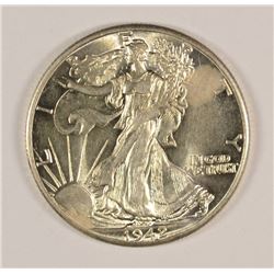 1942 WALKING LIBERTY HALF DOLLAR CH BU