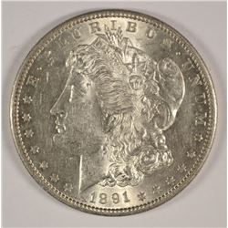 1891-S MORGAN DOLLAR CH BU