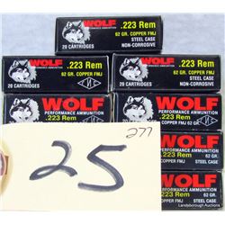 400 ROUNDS (20 BOXES) OF WOLF .223 REM