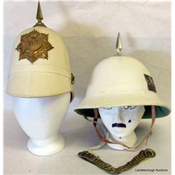 PAIR OF PITH HELMETS