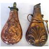 Image 1 : 2 ANTIQUE COPPER POWDER FLASKS