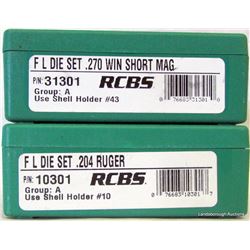 2 RCBS DIE SETS 204 & 270 WSM.