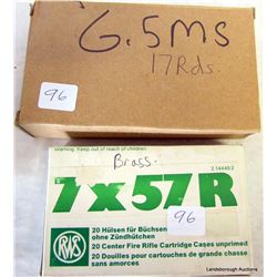 BOX LOT 7X57R, 6.5MS, 577/450