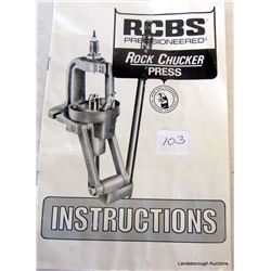 RCBS ROCKCHUCKER PRESS