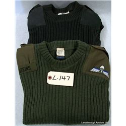 2 WOOL MILITARY SWEATERS